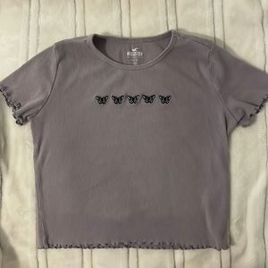 Hollister Butterfly Baby Tee